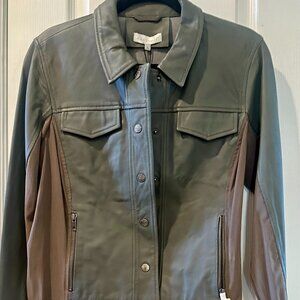 Anatomie Gray Leather Jacket